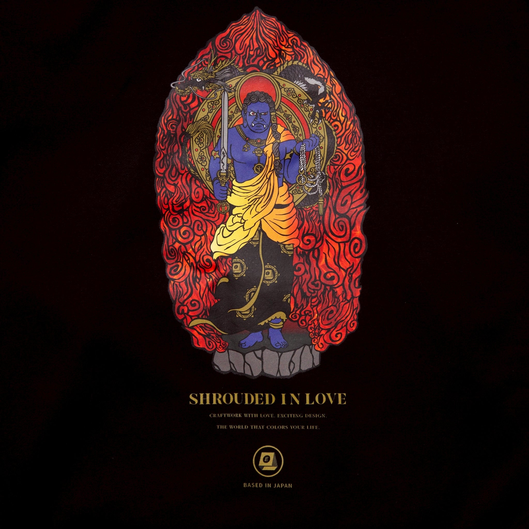 不動明王 ZIPHOODIE 【BLACK】