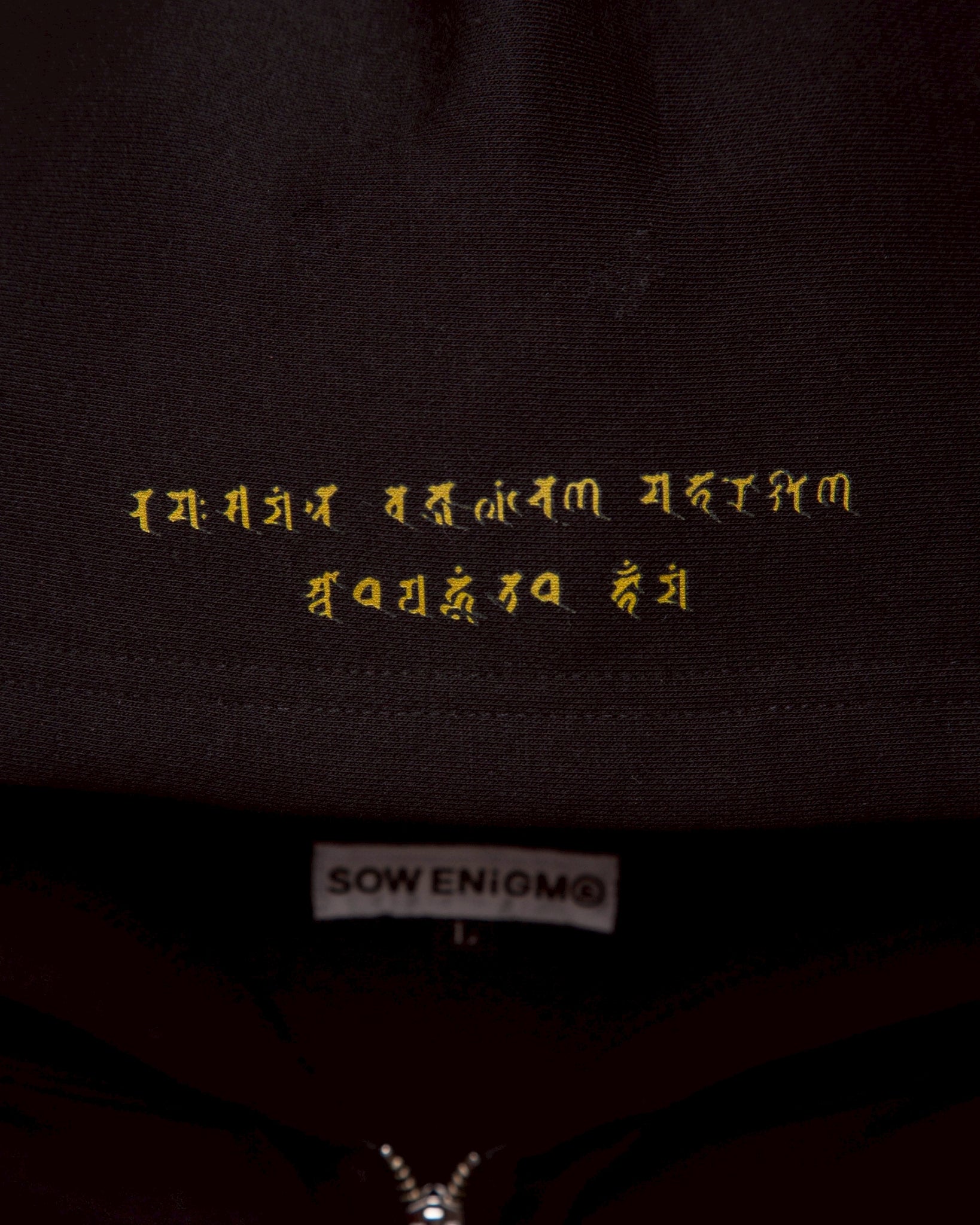 不動明王 ZIPHOODIE 【BLACK】