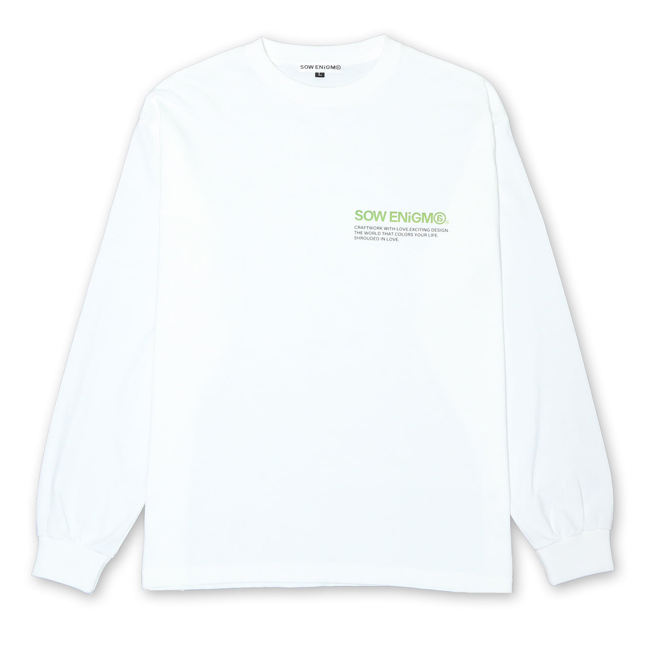 SE@ MARBLE LOGO L/S【WHITE】