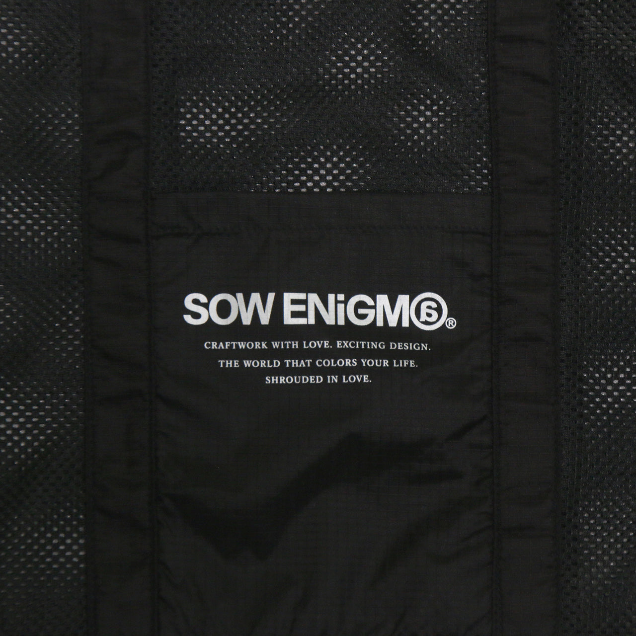 SOW ENiGM@ NYLON MESH BAG [BLACK]