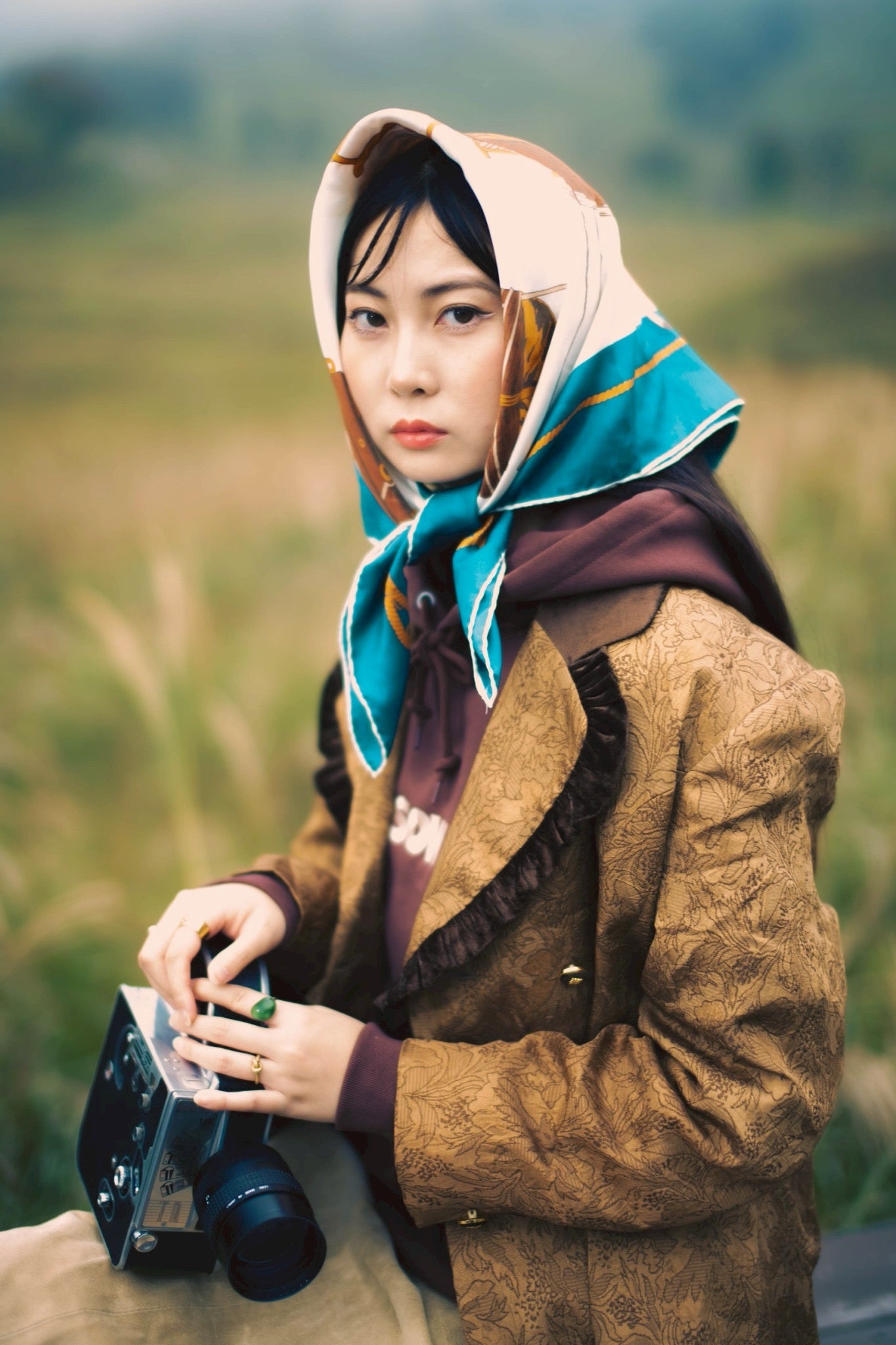 LOGO  HOODIE【BROWN】