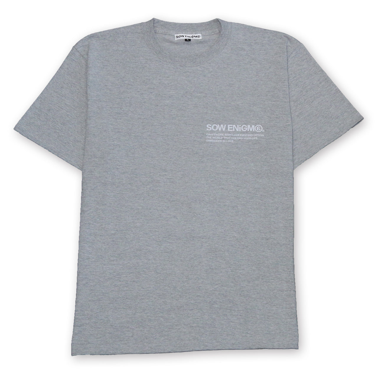 SE@ MARBLE LOGO TEE [GRAY]