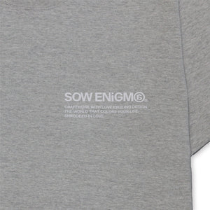 SE@ MARBLE LOGO TEE [GRAY]