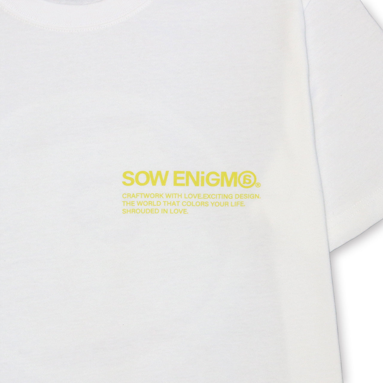 SE@ MARBLE LOGO TEE [WHITE]