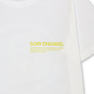 SE@ MARBLE LOGO TEE [WHITE]