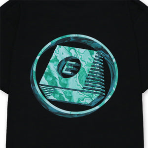 SE@ MARBLE LOGO TEE [BLACK]