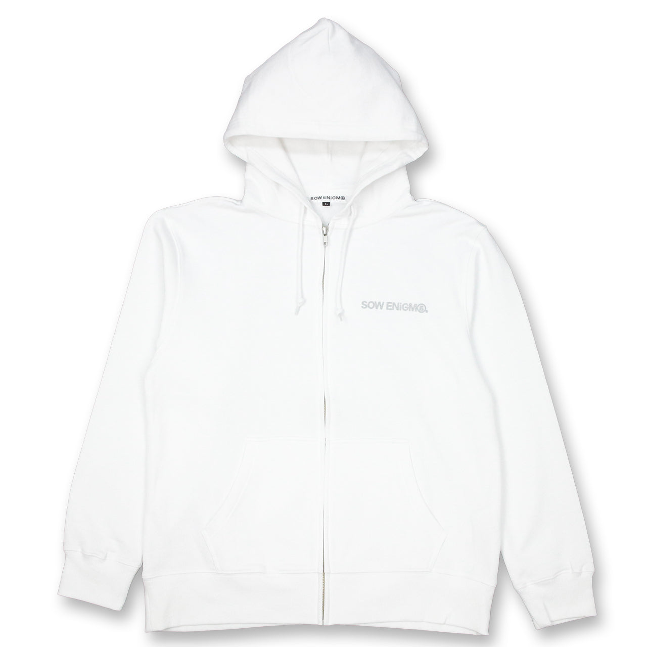 SE@ ZIP HOODIE　WHITE　白