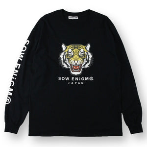 Tigers SOW ENiGM@®︎ × 阪神タイガース©︎ ロングＴシャツ黒